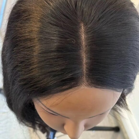 Glueless Bob Hair Wig Human Hair Ready To Wear Straight Transprent 4x4 Lace - Picture 7 of 11